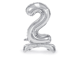 Stehender-Folienballon-Ziffer-2-70cm-silber-PartyDeco-Lemina
