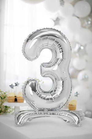 Stehender-Folienballon-Ziffer-3-70cm-silber-PartyDeco-Lemina-1
