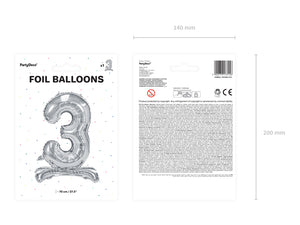 Stehender-Folienballon-Ziffer-3-70cm-silber-PartyDeco-Lemina-2