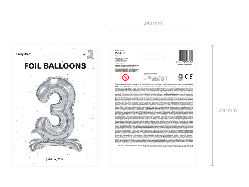 Stehender-Folienballon-Ziffer-3-70cm-silber-PartyDeco-Lemina-2