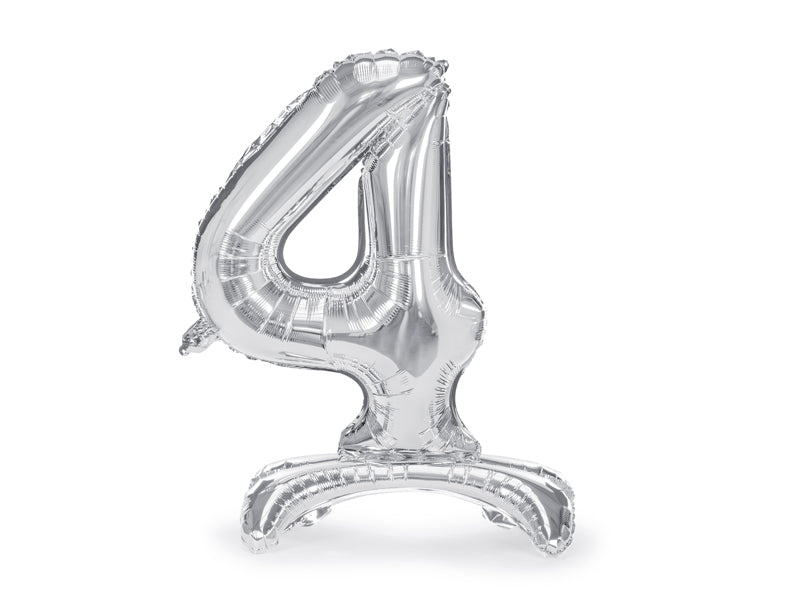 Stehender-Folienballon-Ziffer-4-70cm-silber-PartyDeco-Lemina-1
