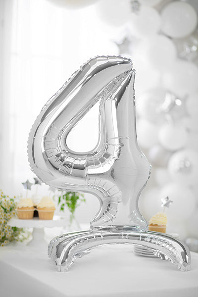 Stehender-Folienballon-Ziffer-4-70cm-silber-PartyDeco-Lemina-2