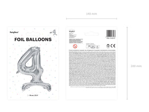 Stehender-Folienballon-Ziffer-4-70cm-silber-PartyDeco-Lemina-4