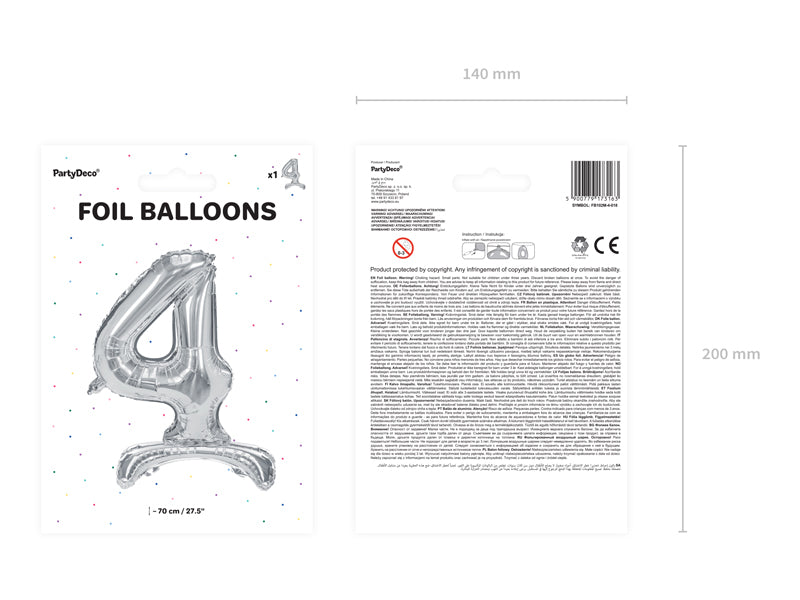 Stehender-Folienballon-Ziffer-4-70cm-silber-PartyDeco-Lemina-4