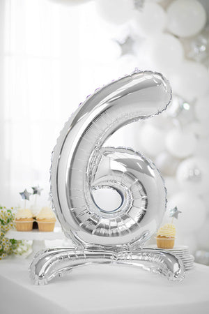 Stehender-Folienballon-Ziffer-6-70cm-silber-PartyDeco-Lemina-21