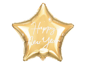 Stern-Happy-New-Year-Folienballon-47x50cm-gold-PartyDeco-Lemina