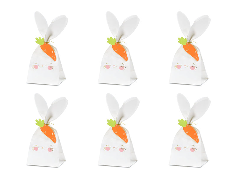 Suessigkeitentueten-Kaninchen-mix-7-5x9x22-5cm-6-Stk-PartyDeco-Lemina