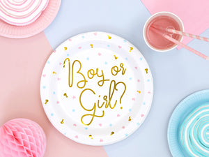 Teller-Boy-or-Girl-23cm-PartyDeco-Lemina-1