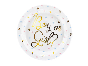 Teller-Boy-or-Girl-23cm-PartyDeco-Lemina