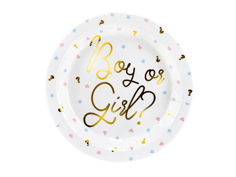 Teller-Boy-or-Girl-23cm-PartyDeco-Lemina