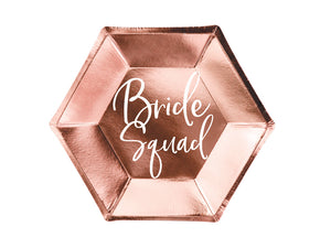 Teller-Bride-Squad-rosegold-23cm-PartyDeco-Lemina