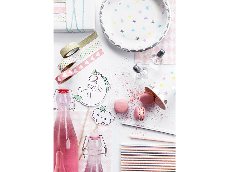 Teller-Einhorn-Sterne-18cm-PartyDeco-Lemina-1