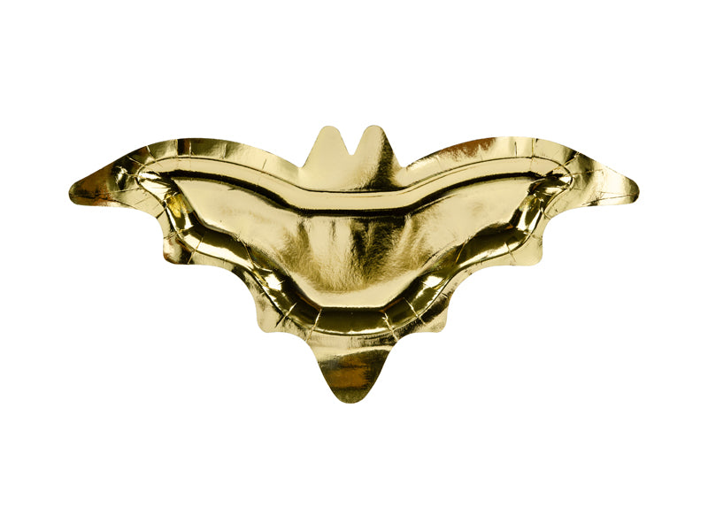 Teller-Fledermaus-gold-37.5x18.5cm-1-VPE-6-Stk-PartyDeco-Lemina