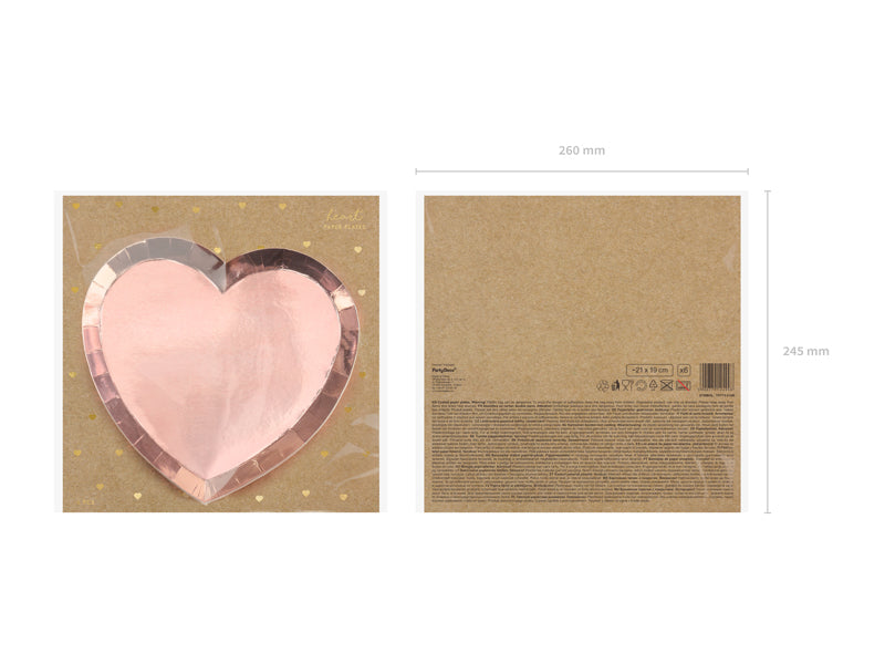 Teller-Herz-rosegold-21x19cm-1-VPE-6-Stk-PartyDeco-Lemina-3
