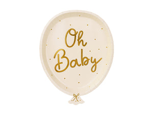 Teller-Oh-Baby-Mix-17.5x22cm-6Stk-PartyDeco-Lemina