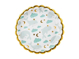 Teller-Wale-Mix-18cm-6Stk-PartyDeco-Lemina