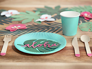 Tischkarten-Aloha-Monstera-1-VPE-6-Stk-PartyDeco-Lemina-2