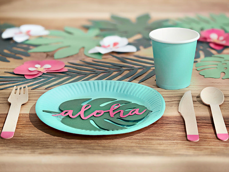 Tischkarten-Aloha-Monstera-1-VPE-6-Stk-PartyDeco-Lemina-2