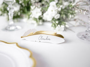 Tischkarten-Feder-gold-10.5x3cm-1-VPE-10-Stk-PartyDeco-Lemina-1