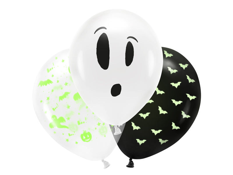 UV-Ballons-27cm-BOO-mix-1-VPE-3-Stk-PartyDeco-Lemina