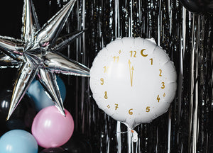 Uhr-Folienballon-45cm-weiss-PartyDeco-Lemina-1
