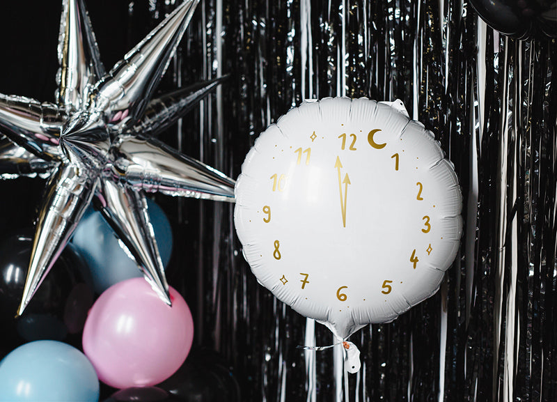 Uhr-Folienballon-45cm-weiss-PartyDeco-Lemina-1