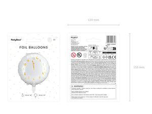 Uhr-Folienballon-45cm-weiss-PartyDeco-Lemina-3