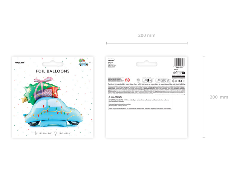 Weihnachts-Auto-stehender-Folienluftballon-Mix-102x100cm-PartyDeco-Lemina-2