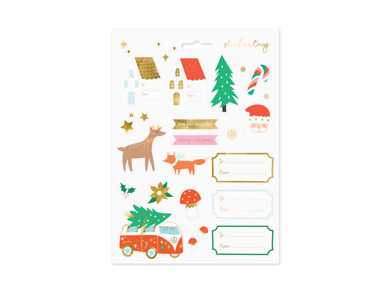 Weihnachtsaufkleber-Winterwald-mix-PartyDeco-Lemina