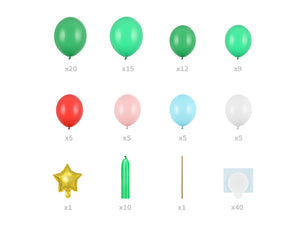 Weihnachtsbaum-Luftballonstrauss-Mix-65x161cm-PartyDeco-Lemina-1