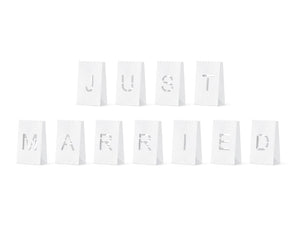 Windlichter-Kerzenbeutel-Just-Married-11.5x19x7cm-1-VPE-11-Stk-PartyDeco-Lemina-1