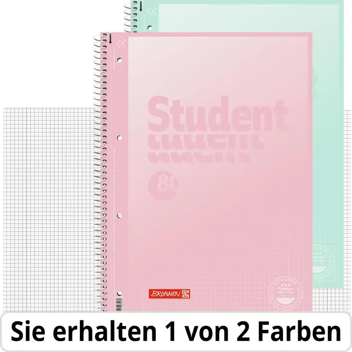 brunnen-collegeblock-student-premium-a4-kariert-lila-blau