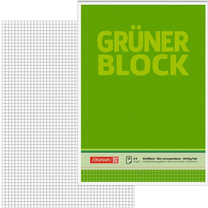 brunnen-gruener-block-din-a4-kariert