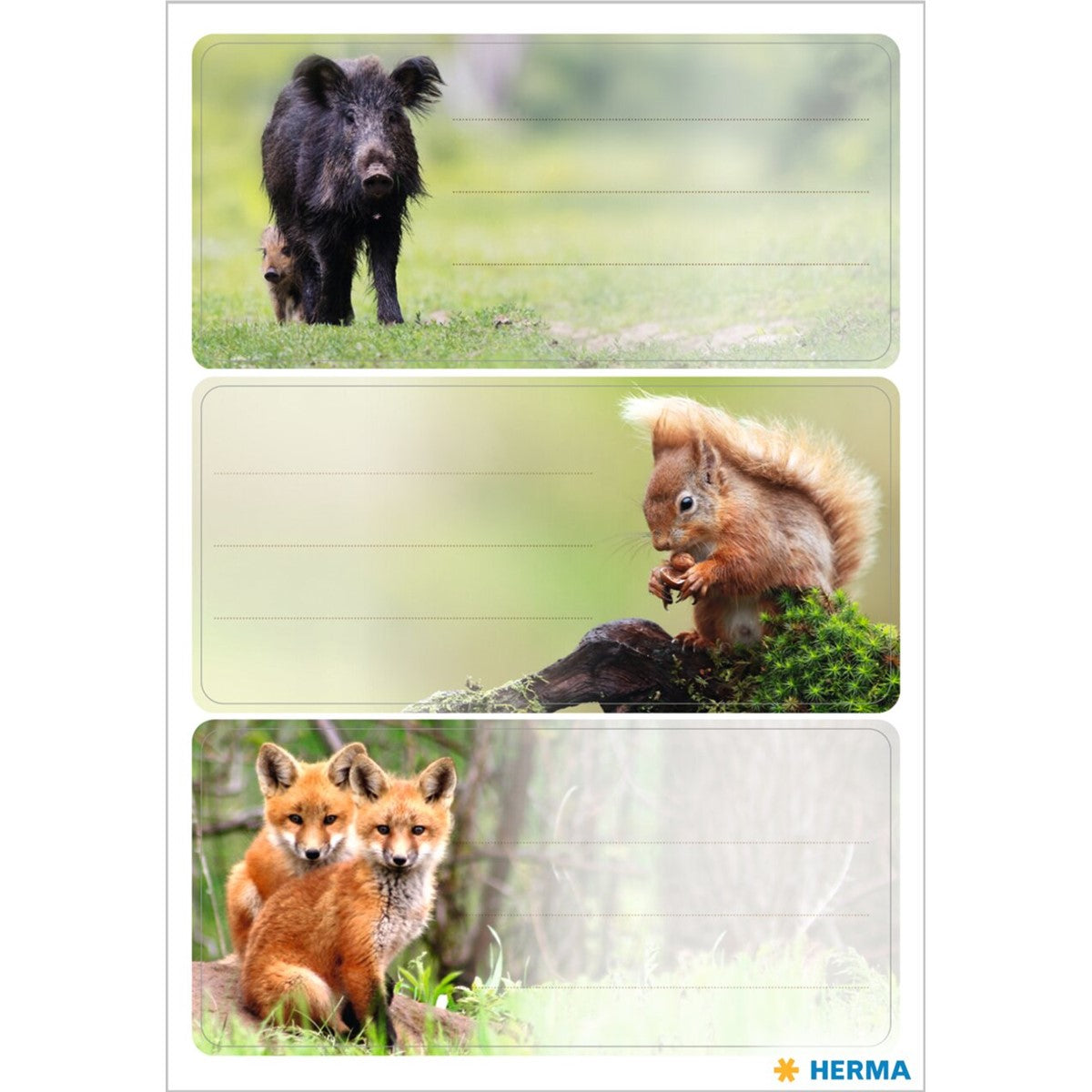 buchetiketten-sticker-waldtiere-9-stueck-herma-lemina-0