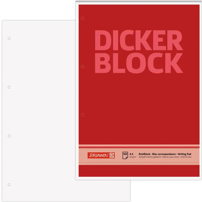 der-dicke-block-blanko-a4-brunnen-lemina