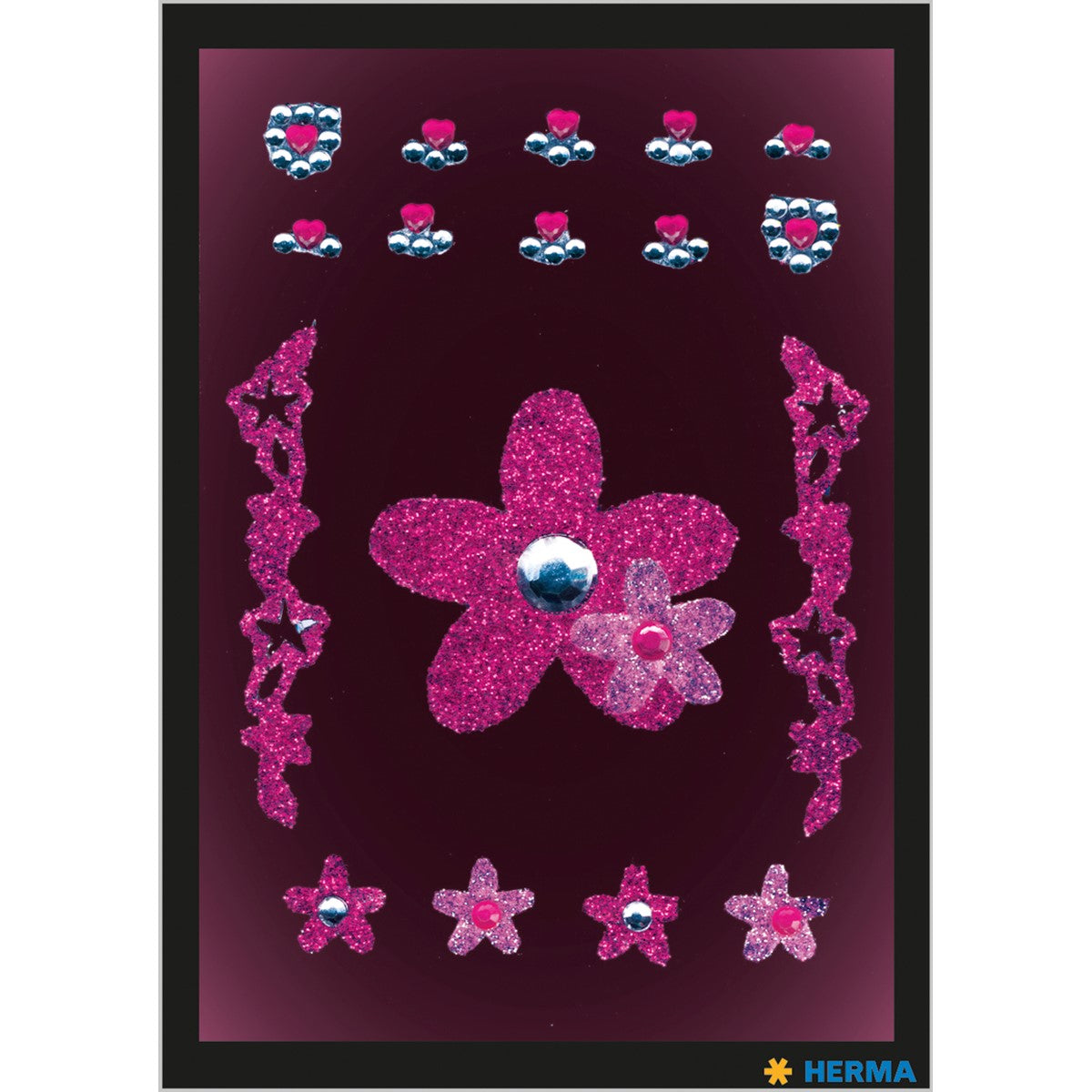 glam-rocks-sticker-blumen-pink-84x120-mm-herma-0