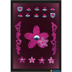glam-rocks-sticker-blumen-pink-84x120-mm-herma-0