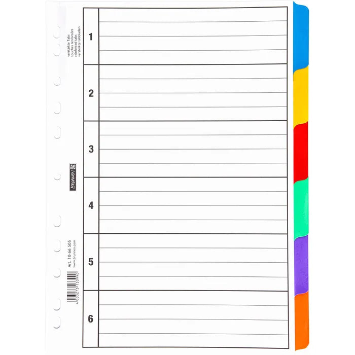 register-a4-blanko-weiss-karton-brunnen-lemina