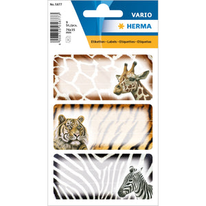 vario-schuletiketten-afrikanische-tiere-16-stueck-herma-lemina