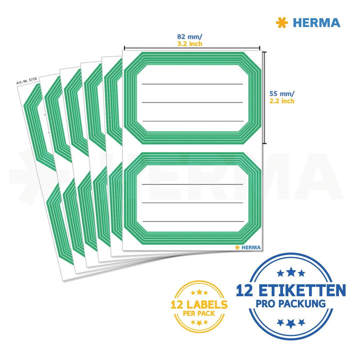 vario-schuletiketten-liniert-gruen-16-stueck-herma-lemina-0