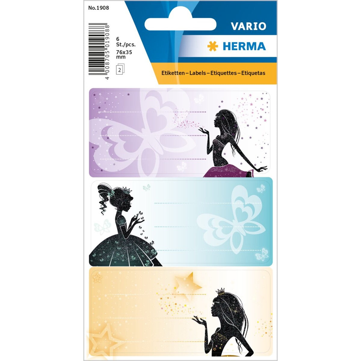 vario-schuletiketten-princess-16-stueck-herma-lemina